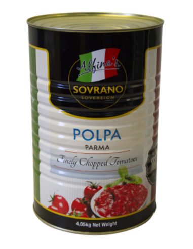 Alfinas Sovrano Tomatoes Polpa Finely Chopped 4.05 kg x 1