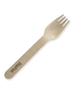 Biopak Holzgabeln 16 cm Wachs überzogenes 100 Pack x 1