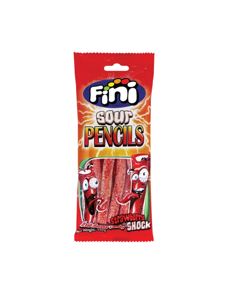 Fini Crayon à la fraise aigre 100g x 16