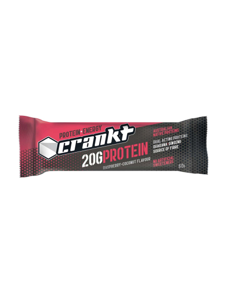 Crankt Barre de protéines Coconut de framboise 60g x 9
