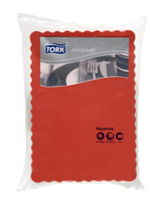 Tork Placemats rood 35 door 24.5cm 500 pack x 1