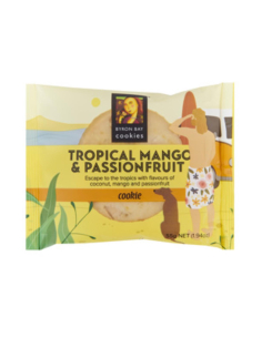 Biscuits de Byron Biscuits Contrôle des portions Tropical Mango et Passionfruit enveloppé 60g x 12