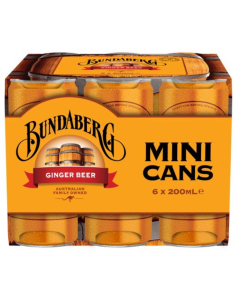 Bundaberg Ginger Bier 200ml 6 Pack X 4