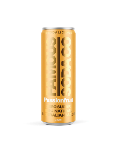 Beroemde Soda Passionfruit Can 330ml x 12