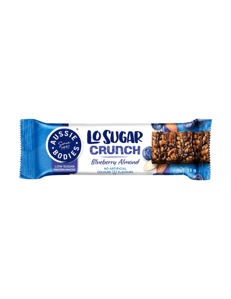 Aussie Bodies LO Sugar Crunch Crunch Blueberry ALMOND 33G x 12