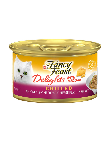 Fancy Feast Formaggio di pollo e Cheddar 85g x 1