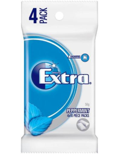 Wrigleys Extra Pellet Peppermint 4 Pack x 20
