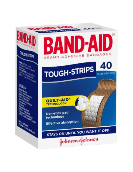 Bandaid Regular Tough Strip Bandaid 40s x 6