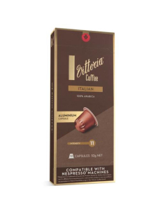 Vittoria Aluminium-italienische Kaffeekapseln 10 Pack x 1
