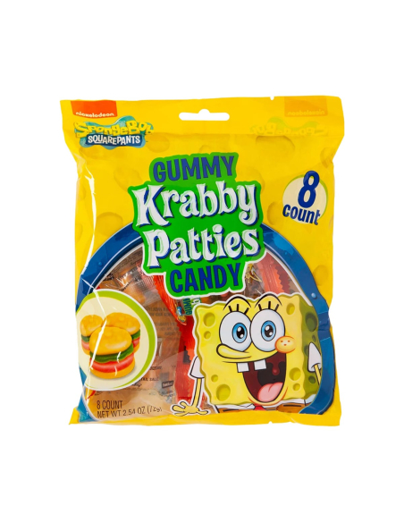 Krabby Patties Kleuren Gummy Candy 72G X 12