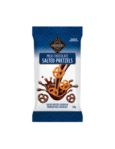 Hugos Choc Pretzels 125g x 12