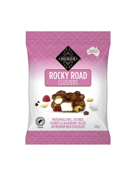 Hugos Rocky Road Cluster 120G x 12
