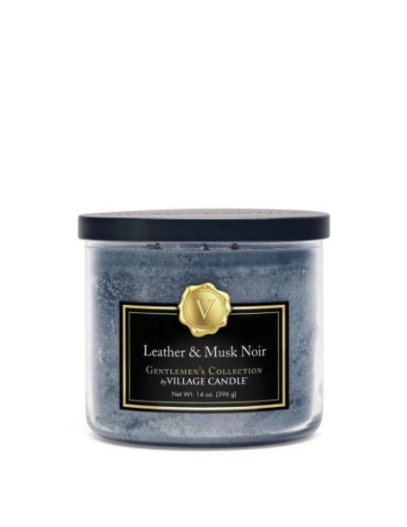 Gentlemans Candle Leather Musk Noir Bowl Candle x 1