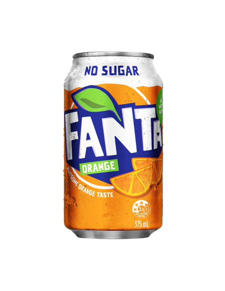 Fanta Orange Pas de sucre 375ml x 20