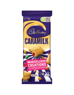 Cadbury CARAMILK WARVELOUSE KRIERUNGEN 190G x 16