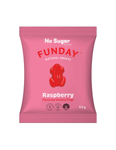 Funday Raspberry Gummy Frogs 50g x 12