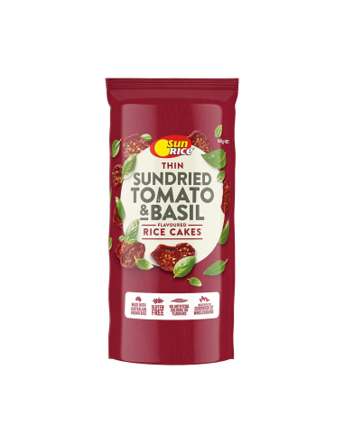 Sunrice Thin Sundried Tomato & Basil Rice Cakes 160g x 1