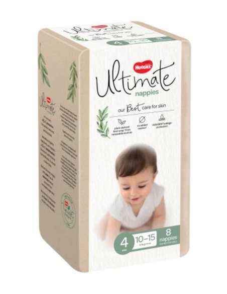 Huggies Ultimate Nappies Tamaño 4 Niño pequeño Paquete X 1