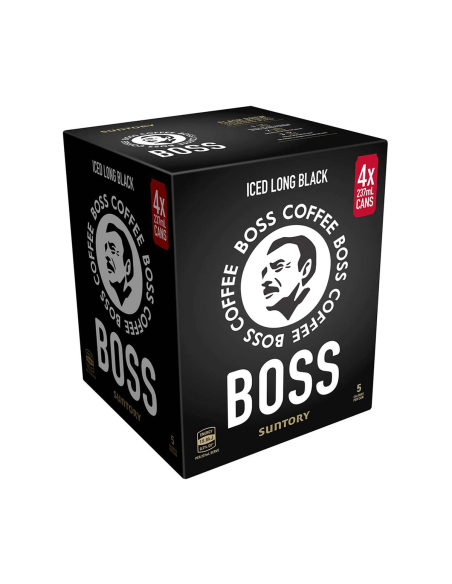 Boss Coffee 长黑237ml 4包x 6