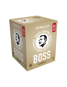 Boss Coffee Vanille glacée latte 237ml 4 pack x 6