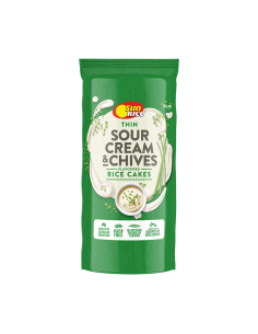 Sunrice Thin Sour Cream & Chive Rice Cakes 160g x 1