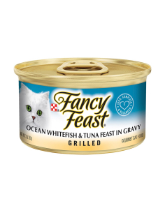 Fancy Feast Ocean Whitefish & Thunfisch in der Soße 85g x 1