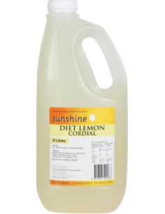Sunshine Cordial Dieet Citroen 25% Juice 2 Lt X 1