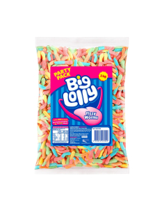 Big Lolly Fizzy Worms 2kg x 1