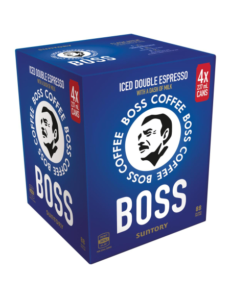 Boss Coffee Doppio espresso ghiacciato 237ml 4 pack x 6