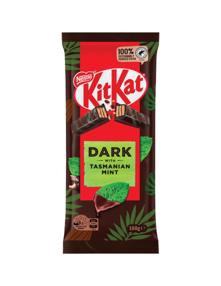 Kit Kat Mennica czekolady z bloku mięty Tasmanian 160g x 12