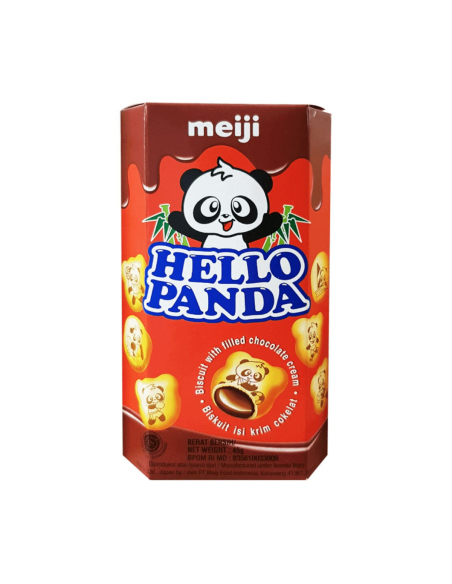 Meiji Dzień dobry Panda Herbatnik z napełnianiem czekoladowym 45g x 10