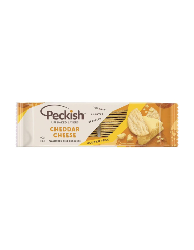 Peckish Rice Crackers Cheddar Cheese 90g x 1