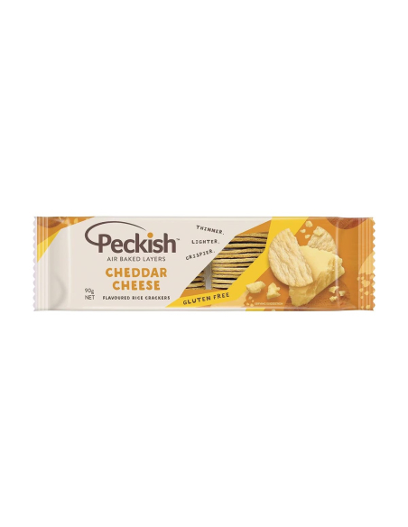 Peckish Cracker di riso Cheddar formaggio 90g x 1