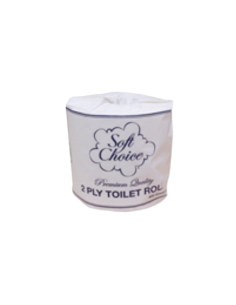 Soft Choice WC-Rollen 2-lag 400-Blatt individuell eingewickelt 48 Pack x 1