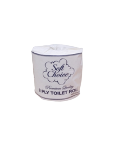 Soft Choice Toilet Rolls 2 Ply 400 Sheet Individually wrapped 48 Pack x 1