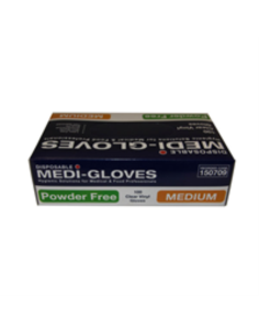 Workplace Gants Vinyle Clear Medium Powder Gratuit 100 Pack x 1
