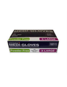 Workplace Gants vinyle clair Extra Grande poudre libre 100 pack x 1