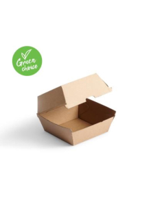 Caterers Choice Container Burger Box Kraft 105 met 105 met 85 mm 50 Pack X 1