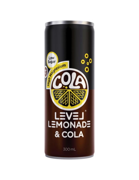 LEVEL LEMONADE COLA CANSEN 300ML X 12