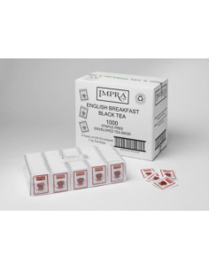 Impra Tea Bags Env English Breakfast Staple Free 4 by 250 Pack x 1
