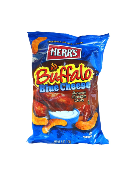Herr's Buffalo blauwe kaas krullen 170 g x 12