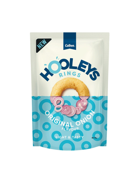 Calbee Hooleys Anelli originali cipolla 90g x 8