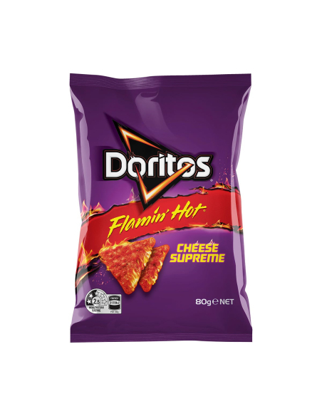 Doritos Käse Supreme FLAMMING HOT 80G x 12