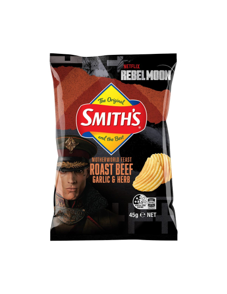 Smiths Feast MotherWorld Feast Beef Ajo y hierba 45g x 18