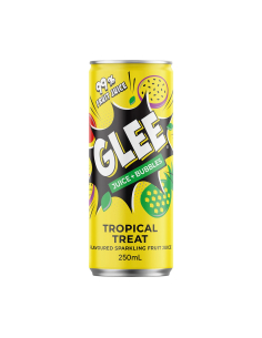 Glee Juice & Bubbles Tropical Treat 250ml x 24