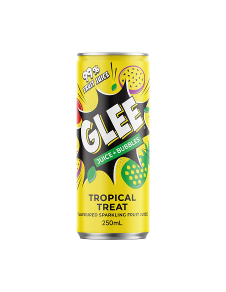 Glee Jus et bulles Traitement tropical 250ml x 24