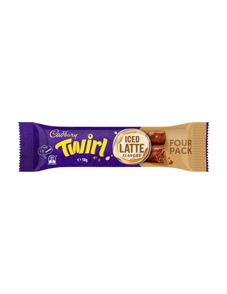 Cadbury Twirl glacé au bord du latte 58g x 42