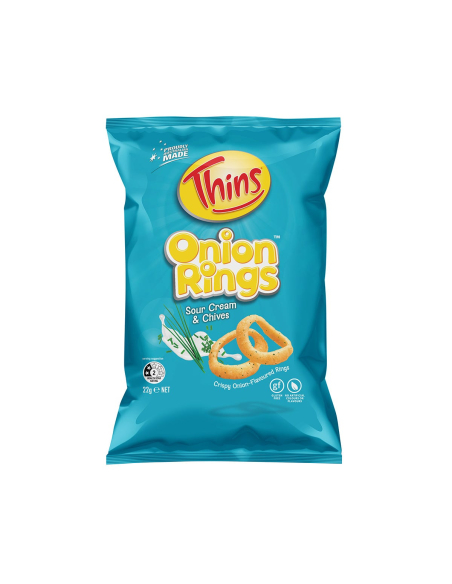 Thins Ring à l'oignon Crème Sour & Civées 22G x 18