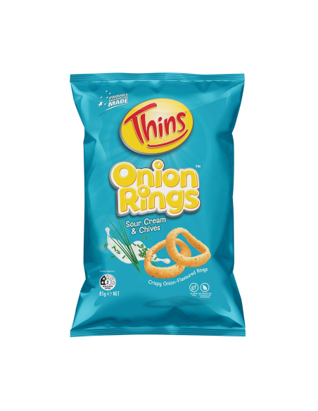 Thins Zwiebel Ring Saure Creme & Schnittlauch 85g x 12