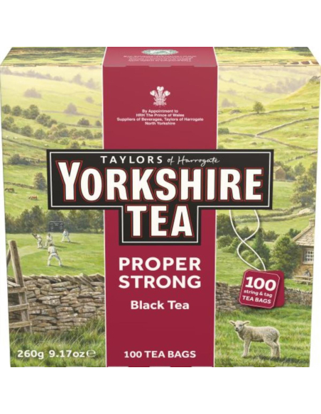 Talyors Of Harr Bolsas de té fuertes de Yorkshire 100 Pack x 1